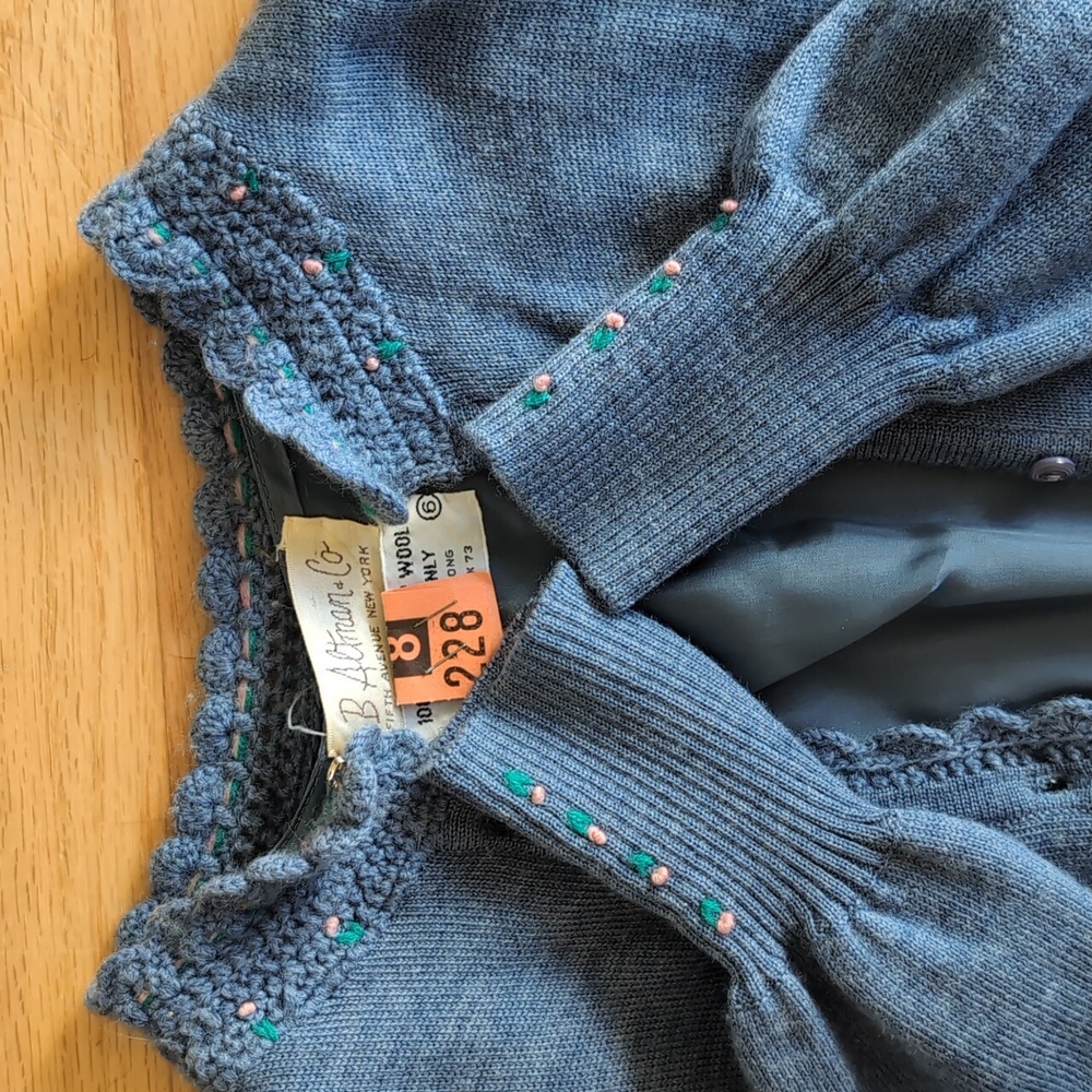 B. Altman?  Really?  Super Rare Preppy Vintage Wool Knit Dress